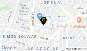 Mapa de Centro De Belleza Sandra Escobar en Medellín