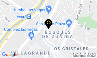 Mapa de Centro De Especialidades Oftamológicas en Envigado