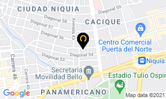 Mapa de Centro De Estética Alfa en Medellín
