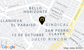 Mapa de Centro De Estética Angeles en Cali