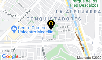 Mapa de Centro De Estética Ruby en Medellín