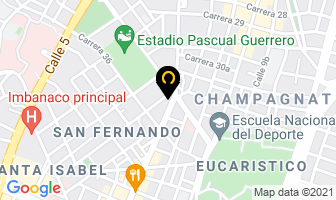 Mapa de Centro De Estética Vida Sana en Cali