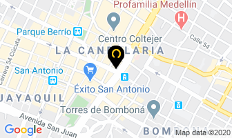 Mapa de Centro de Idiomas Blendex en Medellín
