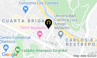 Mapa de Centro De Idiomas Iush en Medellín