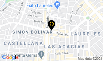 Mapa de Centro De Mascotas en Medellín
