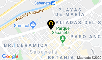 Mapa de Centro De Materiales Fovis en Sabaneta