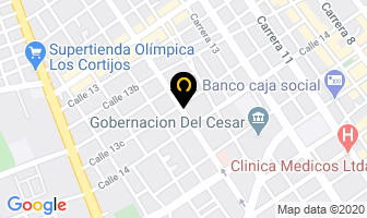 Mapa de Centro De Odontología Integral en Valledupar