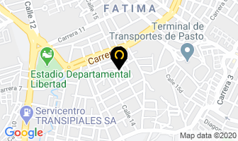 Mapa de Centro De Salud La Rosa en Pasto