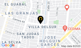 Mapa de Centro De Servicio La Gran Vía en Cali