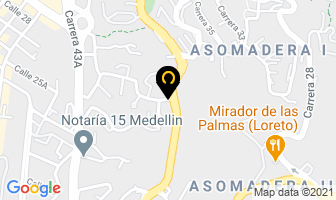 Mapa de Centro De Servicios Las Palmas en Medellín