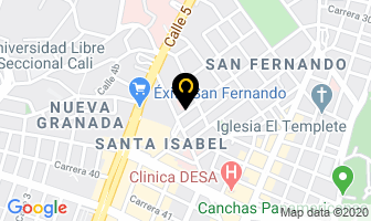 Mapa de Centro Dermatologico De Cali en Cali