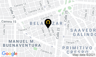 Mapa de Centro Educativo Colombiano en Cali