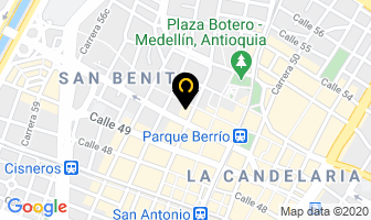 Mapa de Centro Electrónico La Cascada en Medellín