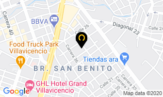 Mapa de Centro Electrónico Rca en Villavicencio