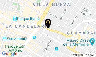 Mapa de Centro Equipos en Medellín