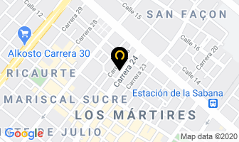 Mapa de Centro Ferretero en Bogotá D.C