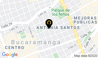 Mapa de Centro Ferretero Ltda. en Bucaramanga
