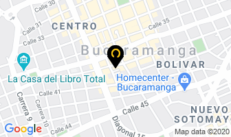 Mapa de Centro Gafas en Bucaramanga