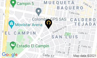 Mapa de Centro Gerontologico Memoria en Bogotá D.C