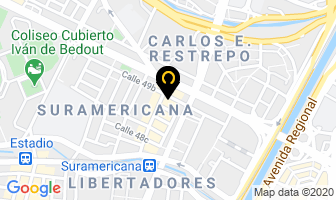 Mapa de Centro Hamilton Oster en Medellín
