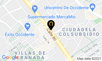 Mapa de Centro Hogar Occidente en Bogotá D.C
