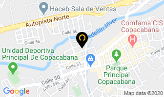 Mapa de Centro Médico Cubano en Copacabana