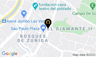 Mapa de Centro Médico Emmet en Medellín