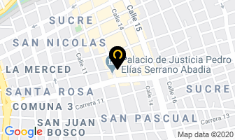 Mapa de Centro Médico Granadino en Cali