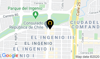 Mapa de Centro Medico K-nivet en Cali