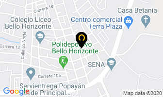 Mapa de Centro Médico Luz Salud en Popayán