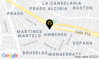Mapa de Centro Médico Moderno en Barranquilla