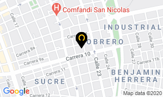Mapa de Centro Médico Popular Obrero en Cali