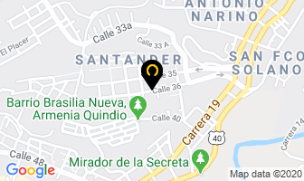 Mapa de Centro Médico Rodrigo Arango R. en Calarcá