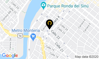 Mapa de Centro Motos en Montería