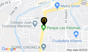 Mapa de Centro Naturista en Girón