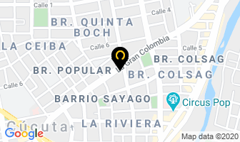 Mapa de Centro Odontologico en Cúcuta