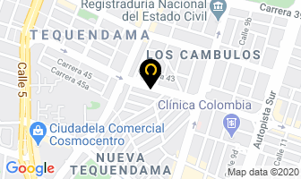 Mapa de Centro Odontológico Del Sur en Cali