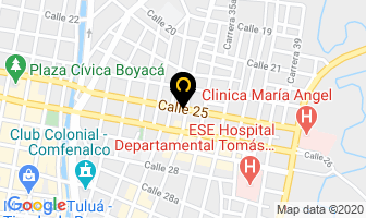 Mapa de Centro Oftalmologico Del Valle en Tulua