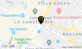 Mapa de Centro Optico en Medellín