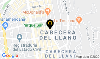 Mapa de Centro Optico Aleman Ltda en Bucaramanga