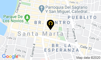 Mapa de Centro Optico Bartimeo's Visión en Santa Marta