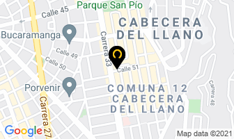 Mapa de Centro Optico Cabecera en Bucaramanga