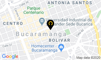 Mapa de Centro Optico Gutierrez en Bucaramanga