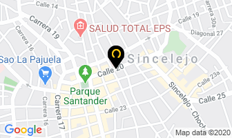 Mapa de Centro Optico Ivonne Peralta en Sincelejo