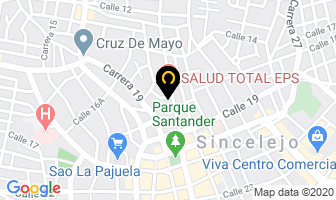Mapa de Centro Optico Medico Cientifico en Sincelejo