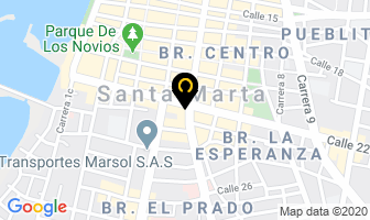 Mapa de Centro Optico Pediátrico en Santa Marta