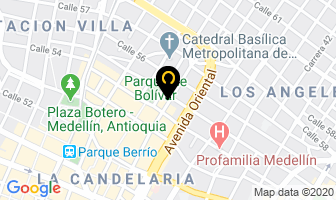Mapa de Centro Optico Punto 20 en Medellín