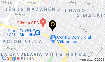 Mapa de Centro Ortopédico Colombiano en Medellín