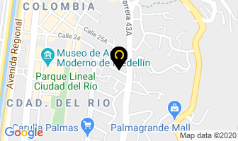Mapa de Centro Pioneer en Medellín