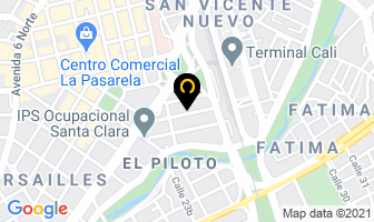 Mapa de Centro Superior De Est.tribut.admon. Y Financ. en Cali